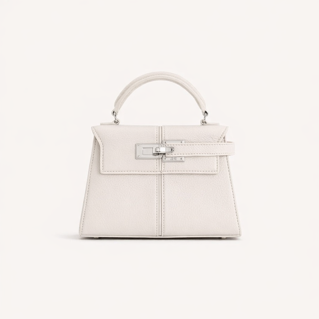 Трапециевидная кожаная сумка